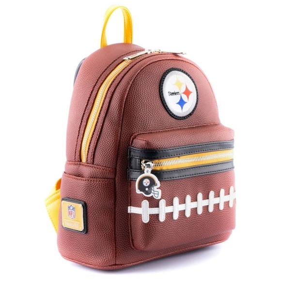 NWT LOUNGEFLY Pittsburgh Steelers Mini Backpack - Picture 1 of 15